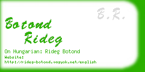botond rideg business card